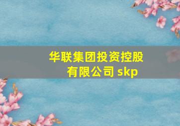 华联集团投资控股有限公司 skp